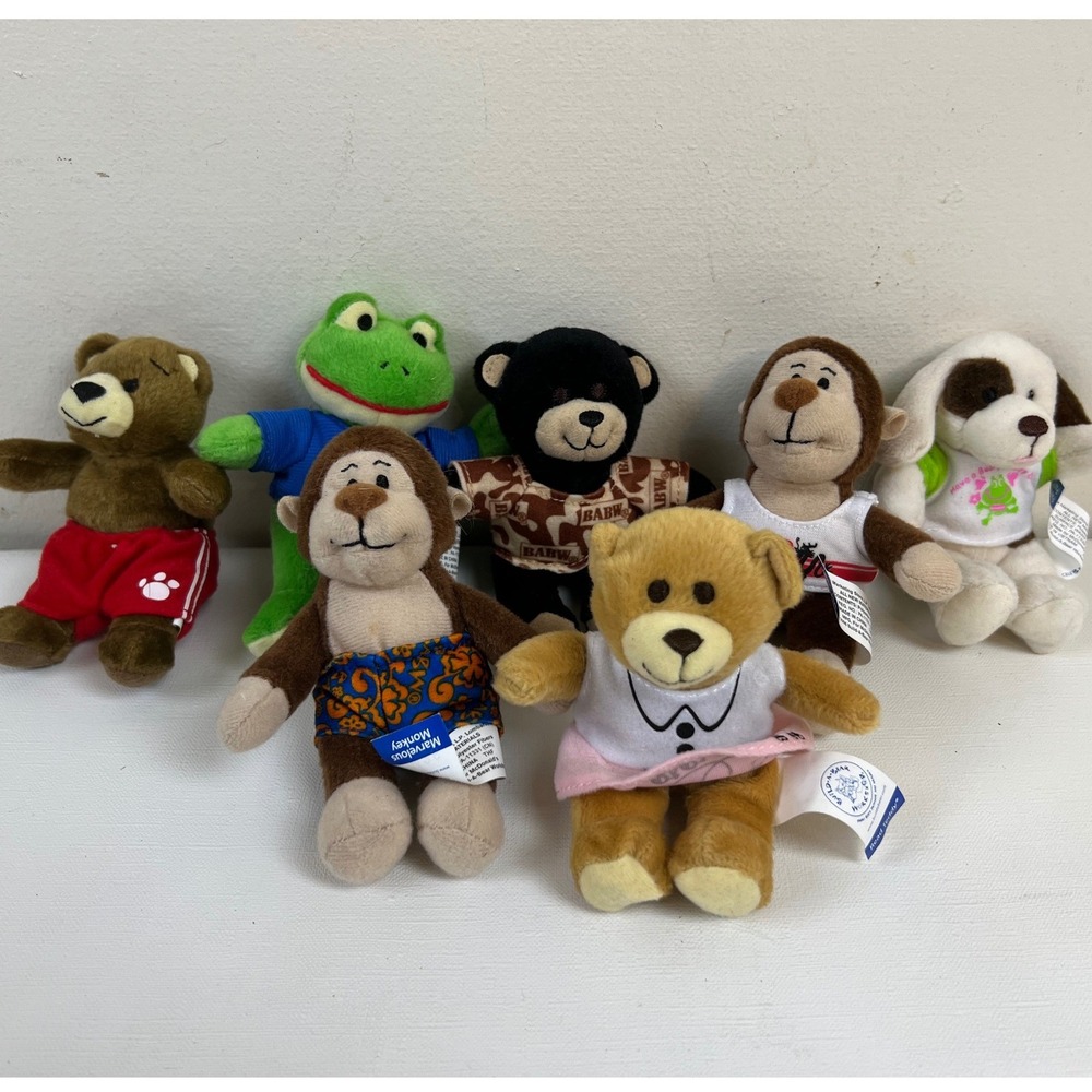 Build A Bear BABW Plush Lot Miniature Bundle Stuffed Animals